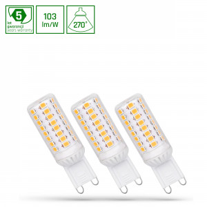 LED G9 4W PREMIUM ściemnialna Ciepła, WOJ+14484_4W