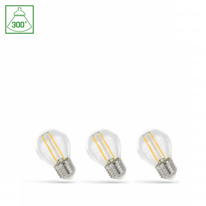 KULKA LED 1W E27 COG CLEAR Ciepła, WOJ+14581_3PACK