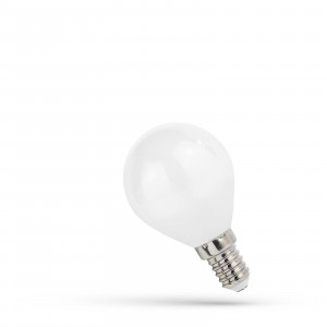 LED BALL 1W E14 COG MILKY, WOJ+14583